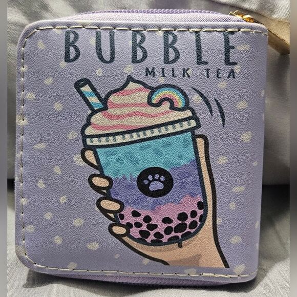 Unbrand purple zipper small wallet 💜 - Picture 5 of 7